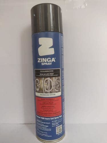 Zinga Zingaspray Aerosol Cold Galvanising Zinc Paint Primer, 500ml ...