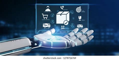 Robot in Hand Cartoon Box 的图像结果