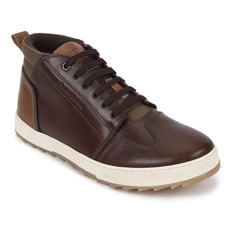 Royal Enfield Mens HANKER Shoes Dark Brown EU 45 / UK 11 : Amazon.in ...