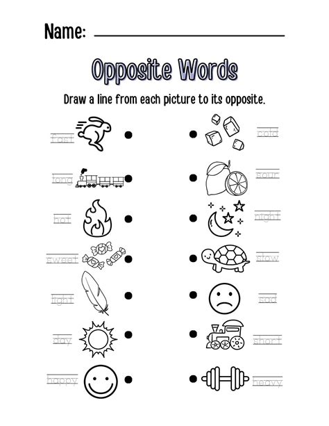 Opposite Words - We Eight at the Table