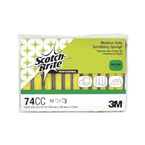 3M MMM74CC Medium-Duty Scrubbing Sponge (10 Per Pack) : Amazon.in: Home ...