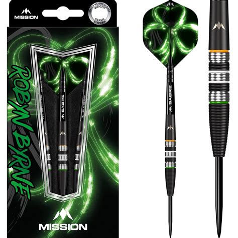 Mission Robyn Byrne Darts - Steel Tip - 90% - Black Titanium – Mission ...
