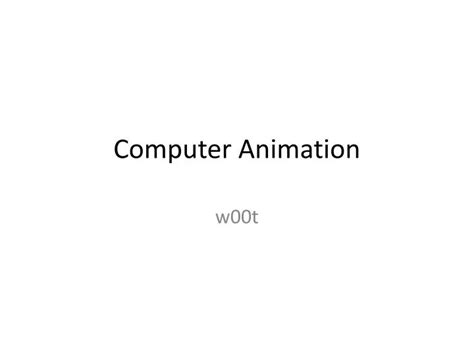 Image result for Computer Animation PowerPoint Presentation