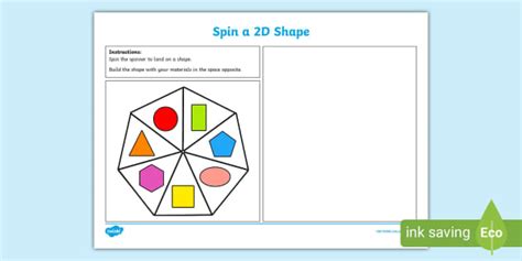 Spin a 2D Shape Game (teacher made) - Twinkl