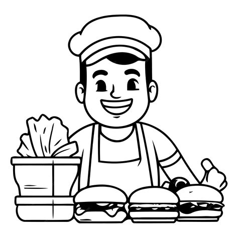 Food Seller Cartoon 的图像结果