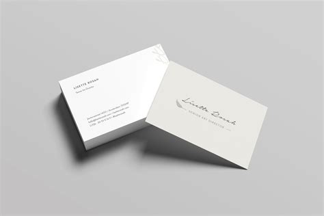 极简主义企业名片设计模板 Rosah Business Card Template – 设计小咖