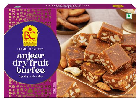 Bhikharam Chandmal Anjeer Delight, Dry Fruit Burfee, Dry Fruit Sweet ...