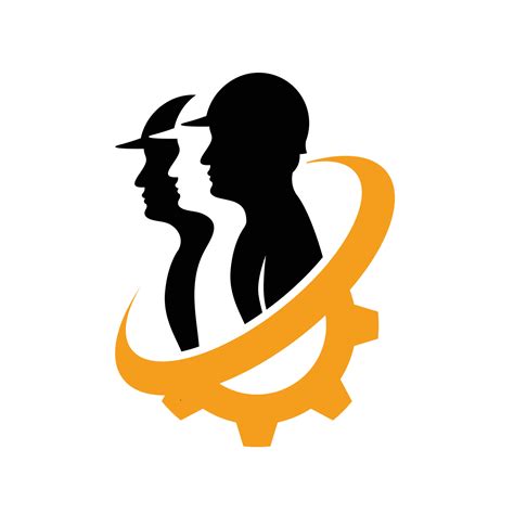 safety worker logo designs for construction service 25294695 Vector Art at Vecteezy