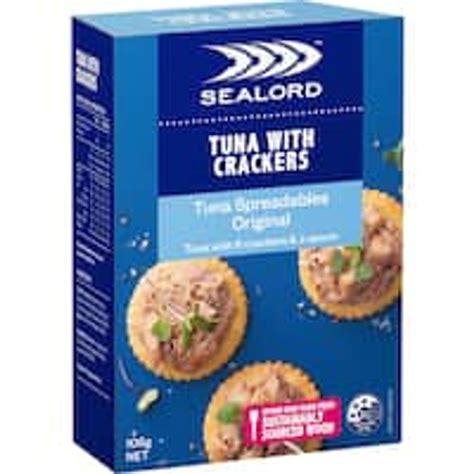 Sealord Tuna Sensations Spreadables Original Tuna With Crackers 108g ...