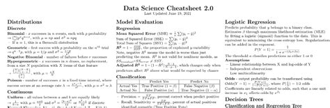 Image result for Data Master Cheat Sheets