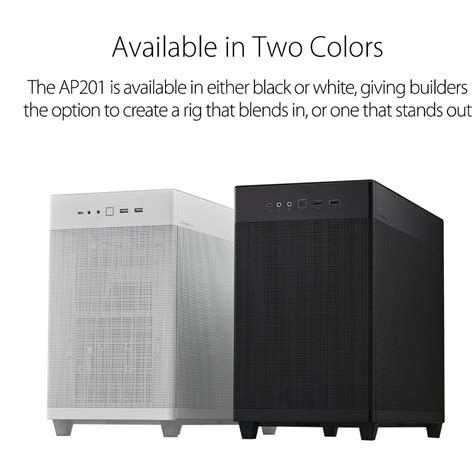 ASUS Prime AP201 Micro-ATX White Cabinet - tpstech.in