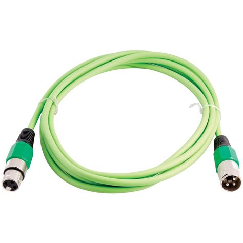 Grindhouse Speakers LEXLR-10Green 10 Foot Green XLR Microphone Cable ...