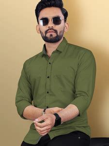 Olive Colour Shirt - Buy Olive Colour Shirt online at Best Prices in ...