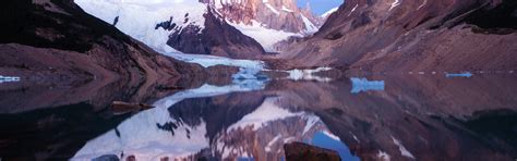 Download wallpaper snow, mountains, lake, Argentina, Patagonia, Lago ...
