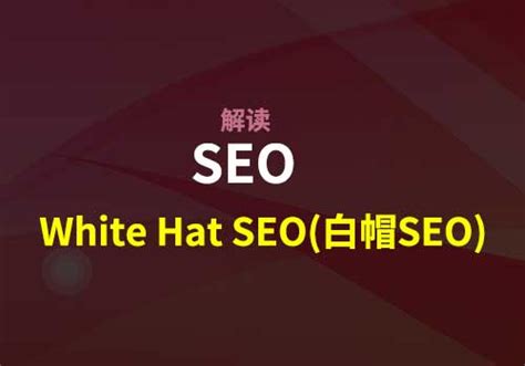 seo白帽的优化技术和手段有哪些 - 52思兴自学网