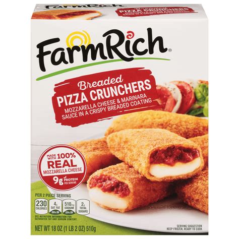 Farm Rich Pizza Crunchers, Breaded (18 oz) Delivery or Pickup Near Me ...