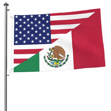Mexican American Flag Mexico United States Friendship Flag 3x2 Ft ...