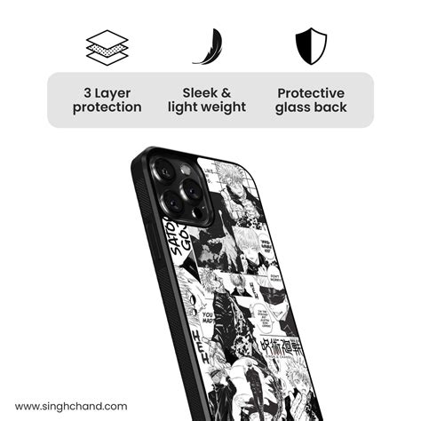 Gojo Satoru 4.0 Jujutsu Kaisen JJK Anime Glass Phone Case – SINGH & CHAND
