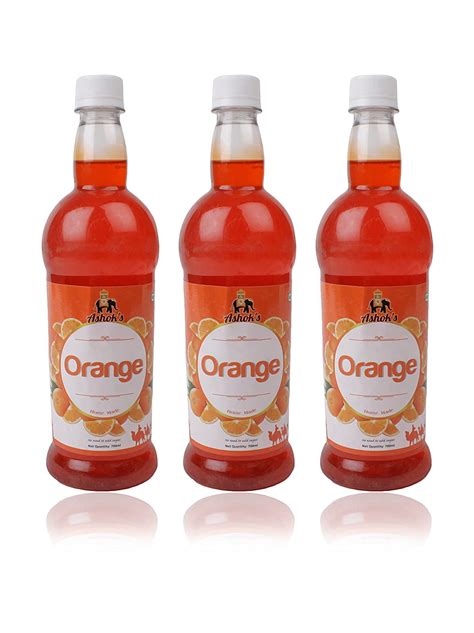 Ashok's Sharbat Orange, 700 ml (Pack of 3) : Amazon.in: Grocery ...