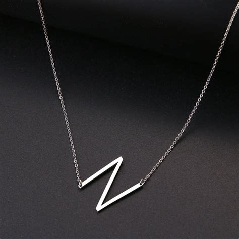 Premium Quality Gold Plated Big Alphabet Pendant Necklace – Myjewel India