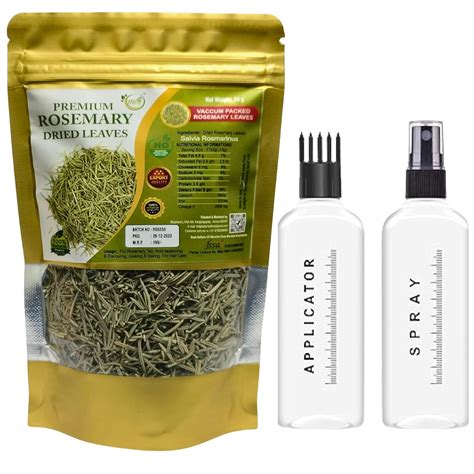 MAF Rosemary Dried Leaves 200 Grams + Free Hair Applicator,Imported ...