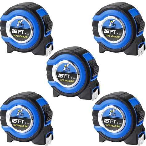 Youyole 5 Pack Tape Measure with Fractions 1/8 Steel Measuring Tape ...