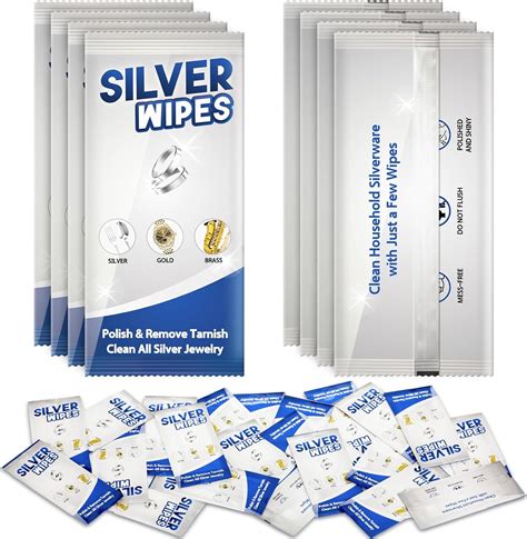 Amazon.com: Threlaco 100 Pcs Silver Wipes Jewelry Cleaner Wipes Polish ...