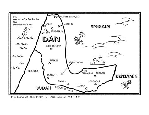 Bible Map Coloring Pages [2025]