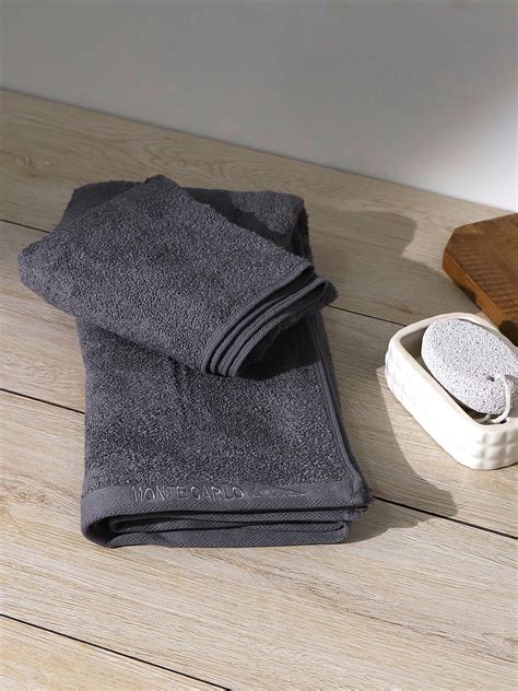 Buy Grey Solid Pure Cotton 350 GSM Bath Towel (Oslo) Online in India ...