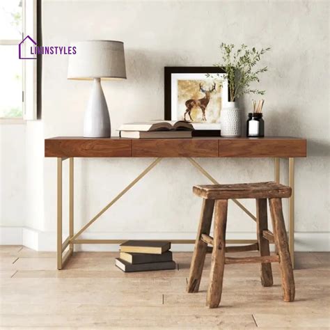 Semyon Solid Wood Study Table for Students – LivIn Styles