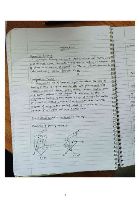 Structures M5 - Symme tric Bending: In symmetric bending the cls of ...