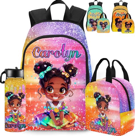 Amazon.com | Artsadd Personalized Kids Backpack for Girls Custom ...