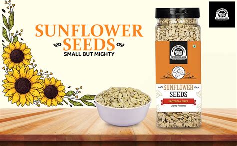Wonderland Foods Roasted Sunflower Seeds 200g Pack of 1 Jar I ...