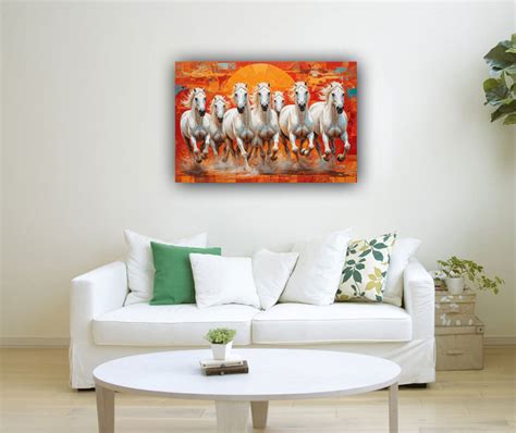 7 Horses Paintings for Success & Vastu Placement (US) | ArtFactory