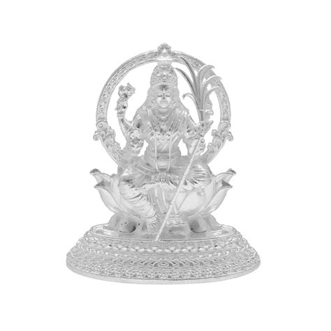 Buy 35 Grams Silver Lalitha Devi Idol With kamaan | Silver Idols of ...
