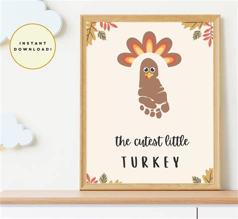 Thanksgiving footprint craft, My first Thanksgiving art, footprint art ...