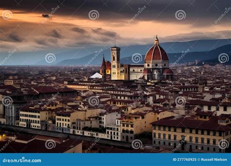 Florence, Italy (Generative AI) Stock Image - Image of houses, landmark ...
