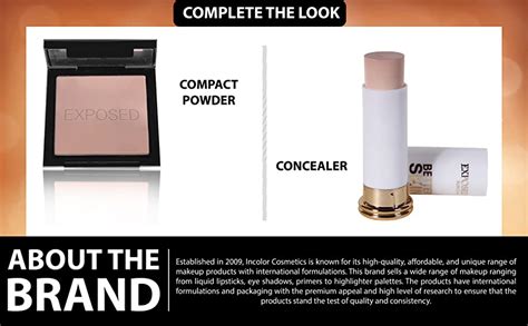 Buy INCOLOR Exposed Long Lasting Lightweight Waterproof Face Makeup ...