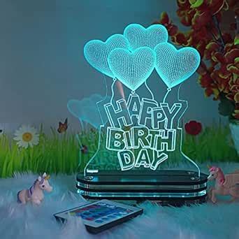 Buy lampees 3D Illusion LED Lamp Personalised Names Anniversary ...
