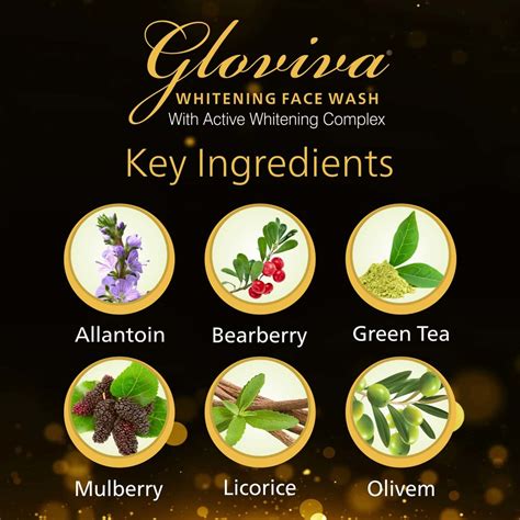Buy GLOVIVA WHITENING FACE WASH 100 ML | BERBERRY & GREEN TEA | PARABEN ...