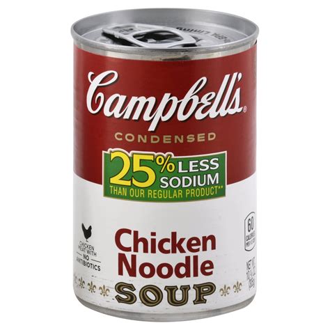 Campbell's Low Sodium Condensed Chicken Noodle Soup 10.75 oz | Shipt