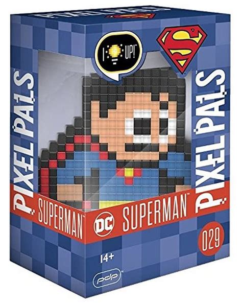 Buy PDP Pixel Pals DC Comics Superman Collectible Lighted Figure, 878 ...