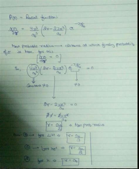 Most probable radius in picometre for finding the electron in h e s ...
