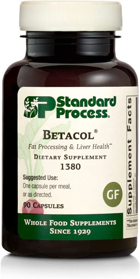 Standard Process Betacol - Liver Support Whole Food Supplement with ...