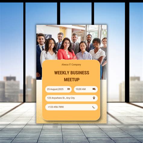 Business Meet Printable Invitation Card – Design Pixies