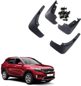 CARMART Rear Mud Guard, Front Mud Guard For Kia Seltos 2017, 2018, 2019 ...