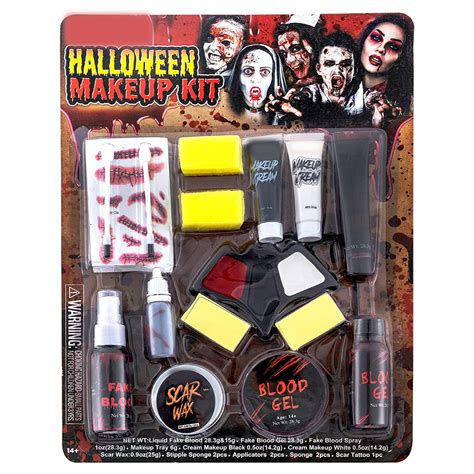 Halloween Makeup Kit Washable Professional Painting Kit Face and Body ...