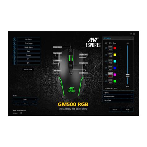 Ant Esports GM500 RGB Wired Gaming Mouse | 6 DPI Sensitivity Level ...