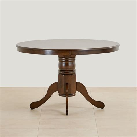 Buy Helios Cleo Rubber Wood 6-Seater Dining Table - Brown from Helios ...