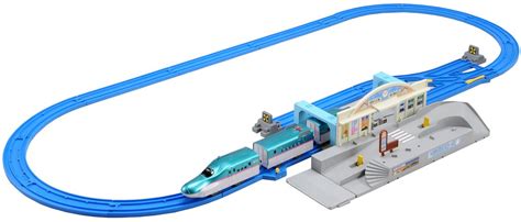 Tomica PraRail Series E5 Hayabusa & Tomica Station Rotary Set (Model ...